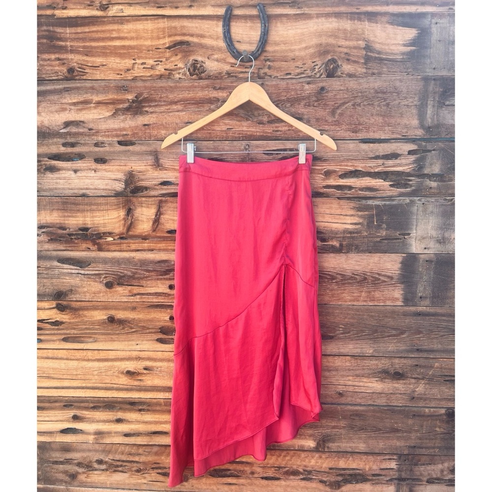 FREE PEOPLE | Sunrise Asymmetrical Skirt in Russet Acorn 2